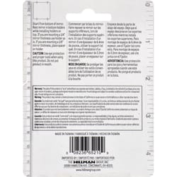 Hillman Clear Medium Mirror Holder Kit 20 lb 6 pk