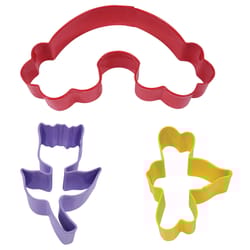 R&M International Corp Cookie Cutter Set Multicolored 3 pc