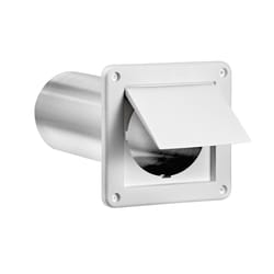 Lambro 5.48 in. W X 5.48 in. L White Plastic Exhaust Vent