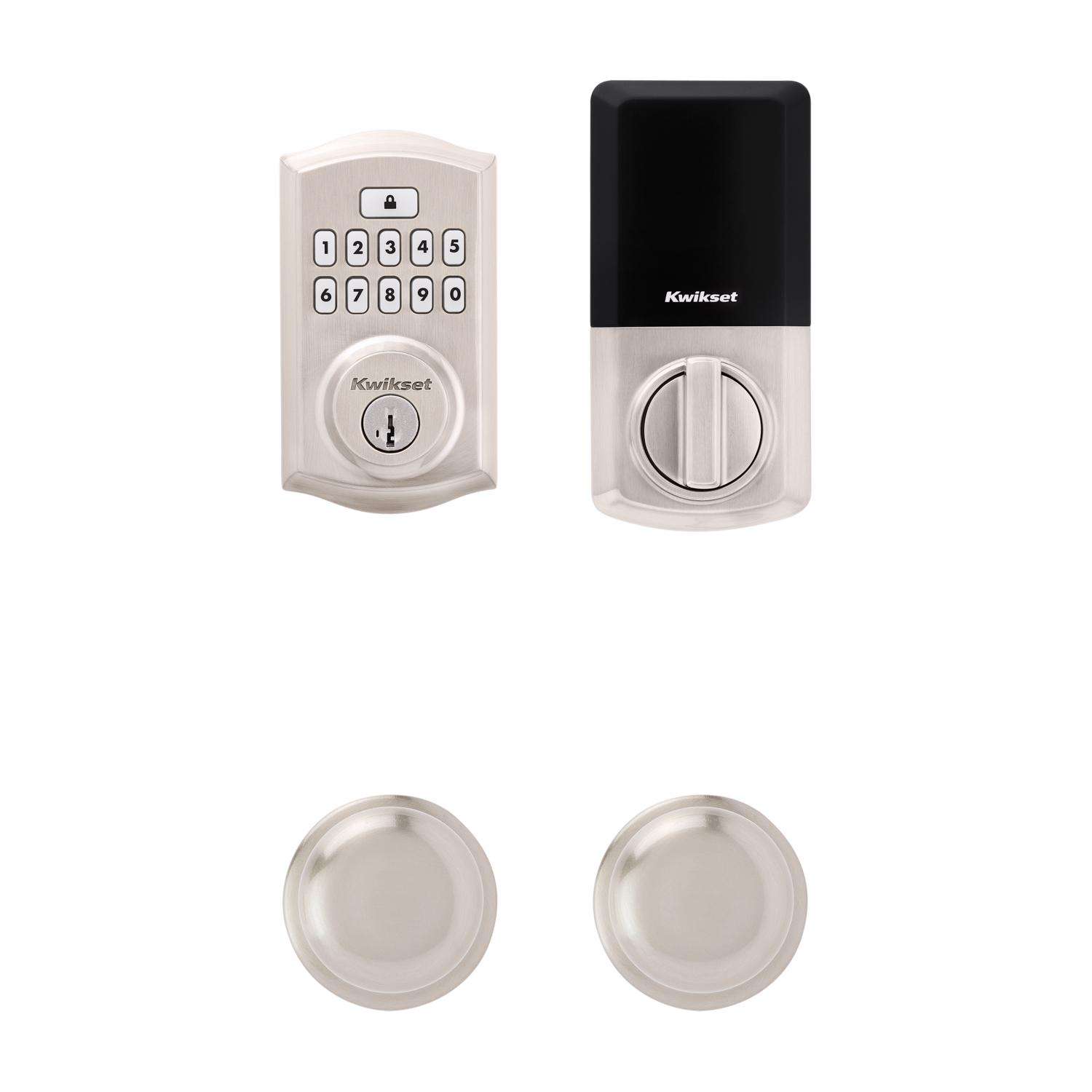 Kwikset SmartCode Satin Nickel Metal Electronic Deadbolt Ace Hardware