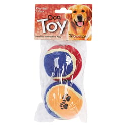 Boss Pet Digger's Multicolored Rubber Tennis Balls Medium to Large Sizes 2 pk