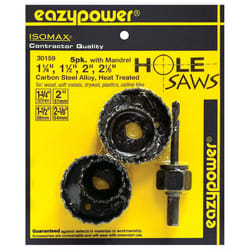 Eazypower ISOMAX Carbon Steel Hole Saw Set 5 pc