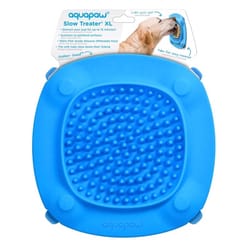 Aquapaw Slow Treater Blue Silicone 0.75 cups Pet Feeder For Dogs