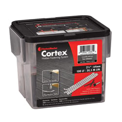 FastenMaster Cortex No. 10 X 2-1/2 in. L Torx Ttap Button Head Hidden Deck Fastener 224 pc