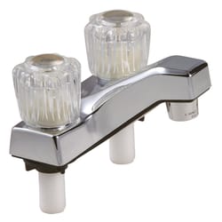 Home Plus Chrome Traditional Centerset Bathroom Sink Faucet 4 in.