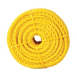 Koch Industries 1/2 in. D X 50 ft. L Yellow Twisted Polypropylene Rope