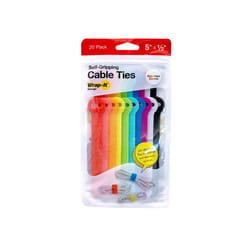 Wrap-It Self Gripping 5 in. L Multicolored Cable Tie 20 pk