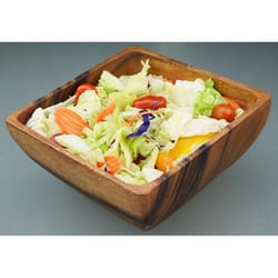 Pacific Merchants Natural Acacia Wood Square Bowls 1 pk