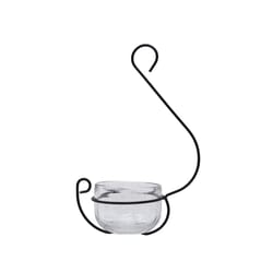 Backyard Essentials Bluebirds Glass Treat Mealworm Feeder