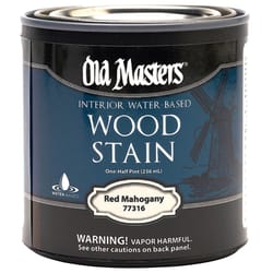 Old Masters Semi-Transparent Red Mahogany Water-Based Latex Wood Stain 0.5 pt