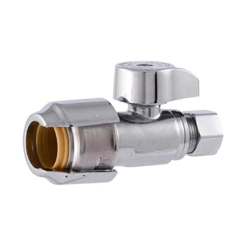 SharkBite 1/2 in. Push X 3/8 in. Compression Brass Straight Stop Valve -  Ace Hardware