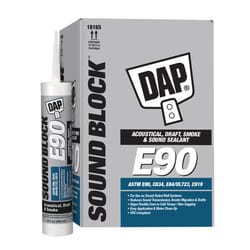 DAP Sound Block E90 White Acrylic Latex Acoustical/Draft/Smoke/Sound Sealant 28 oz