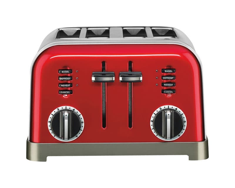 Cuisinart Stainless Steel Red 4 slot Toaster 7.4 in. H X 11.14 in. W X 10.67 in. D Sansujyuku sansujyuku.com