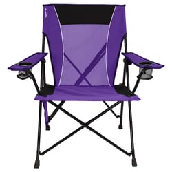 Kijaro Dual Lock 1-Position Purple Camping Folding Chair