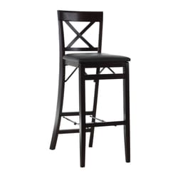 Linon Home Decor Brown Polyurethane Mallory Barstool 43 in.