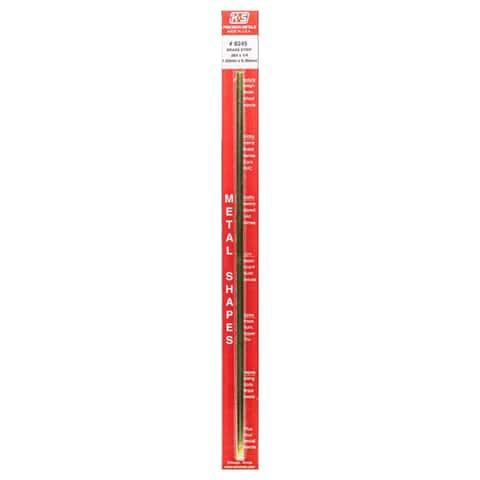 K&S 0.064 in. X 1/4 in. W X 12 in. L Brass Metal Strip
