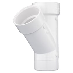 Charlotte Pipe Schedule 40 3 in. Hub X 3 in. D Hub PVC Street Wye 1 pk