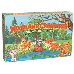 Outset Media Woodland Snakes and Ladders Board Game Multicolored