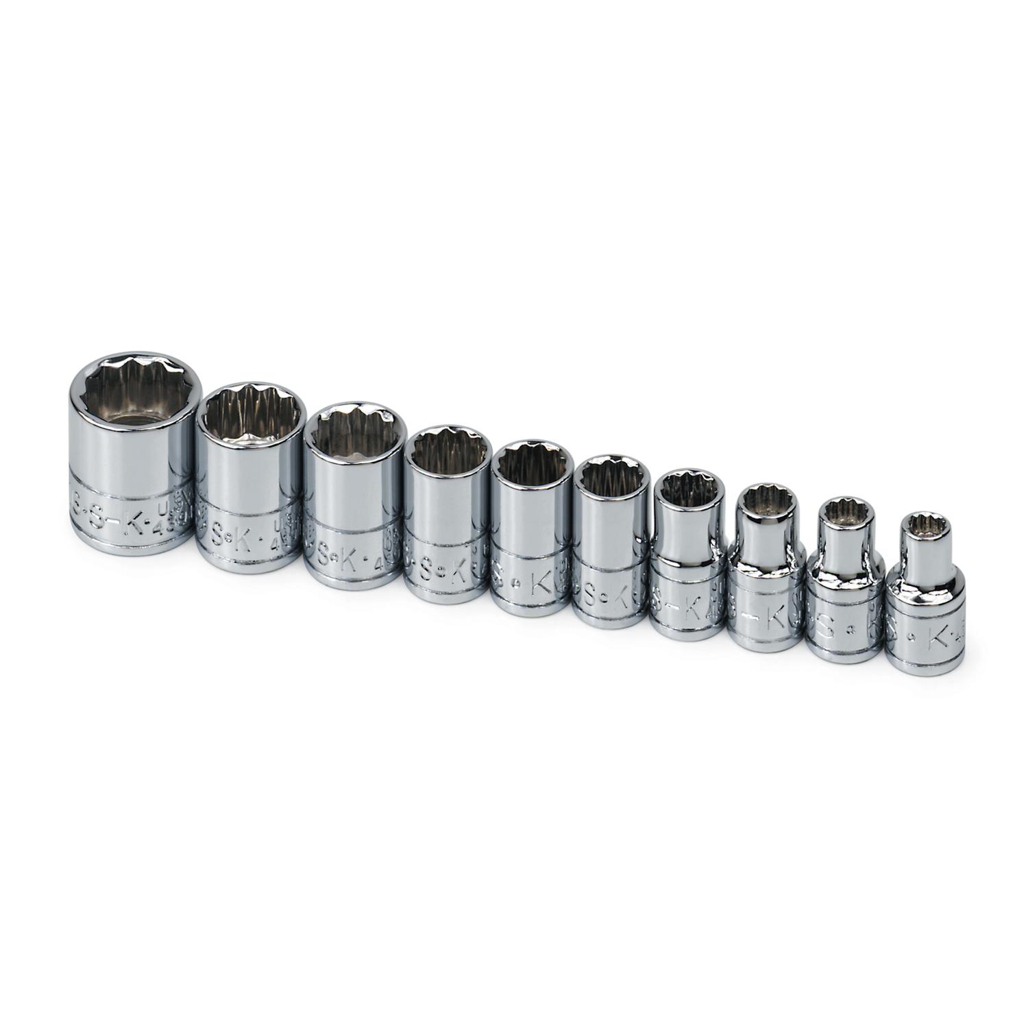 SK Professional Tools 1/4 in. drive SAE 12 Point Socket Set 10 pc Sansujyuku sansujyuku.com