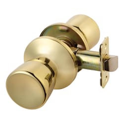 Ace Tulip Polished Brass Passage Door Knob Right or Left Handed