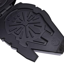 Uncanny Brands Star Wars Millennium Falcon 1 waffle Matte Silver Aluminum Waffle Maker