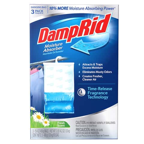 DampRid Drop-In Tab Moisture Absorber Starter Kit, Fresh Scent