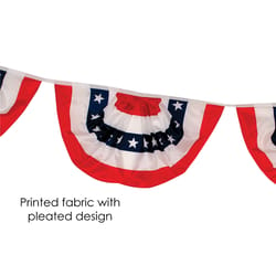 In The Breeze Patriotic Pleated Flag 9 in. H X 18 in. W