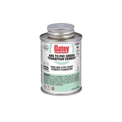 Oatey Green Transition Cement For ABS/PVC 4 oz