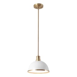 Globe Electric Beckett Matte White 1 lights Pendant Light