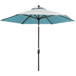 Hanover Traditions 11 ft. Tiltable Blue Patio Umbrella