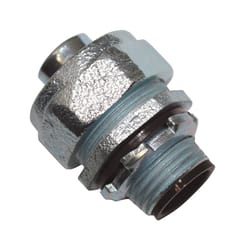 Sigma Engineered Solutions ProConnex 1 in. D Zinc-Plated Iron Straight Connector For Liquid Tight 1