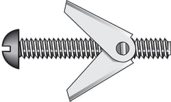 Hillman 1/8 in. D X 4 in. L Truss Steel Toggle Bolt 50 pk Hillman 1/8 in. D X 4 in. L Truss Steel Toggle Bolt 50 pk