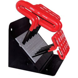 Eklind 3/32 to 3/8 in. SAE T-Handle Hex Key Set 10 pc