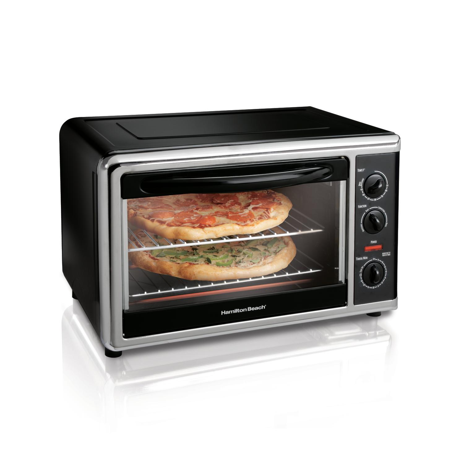 HB Stainless Steel Black Convection Toaster Oven 14.5 in. H X 23 in. W X 18 in. D Uae Electronic uaeelectronic.com