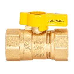 Eastman 3/4 in. Brass FIP Ball Valve T-Handle For Gas