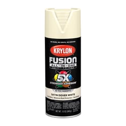 Krylon Fusion All-In-One Satin Dover White Paint+Primer Spray Paint 12 oz