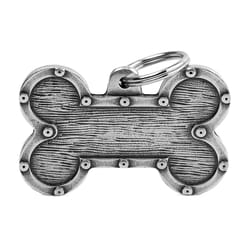 MyFamily Bronx Gray Bone Futuristic Aluminum Dog Pet Tags X-Large