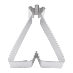 R&M International Corp International Corp 4 in. L Teepee Cookie Cutter Silver 1 pc