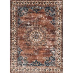 Linon Home Decor Gillies 2 ft. W X 8 ft. L Brown Polyester Runner Rug