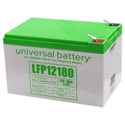 Universal Power Group LFP12180 Lithium Phosphate 12.8 V 18 mAh Battery 48044 1 pk