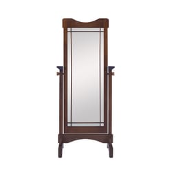 Linon Home Decor 60 in. H X 25 in. W Brown MDF Cheval Mirror