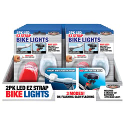 Blazing LEDz Safety Bike light Plastic 2 pk