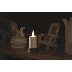 Xodus Innovations LED Ivory/Gray Votive Candle 3.85 in.