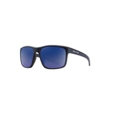 Native Wells Unisex Matte Black Crystal Frame Blue Lens Sunglasses