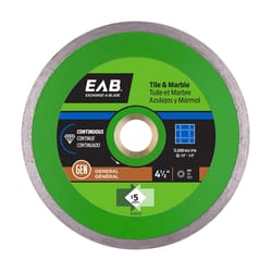 Exchange-A-Blade 4-1/2 in. D X 5/8 and 7/8 in. Diamond Continuous Rim Diamond Saw Blade 1 pk