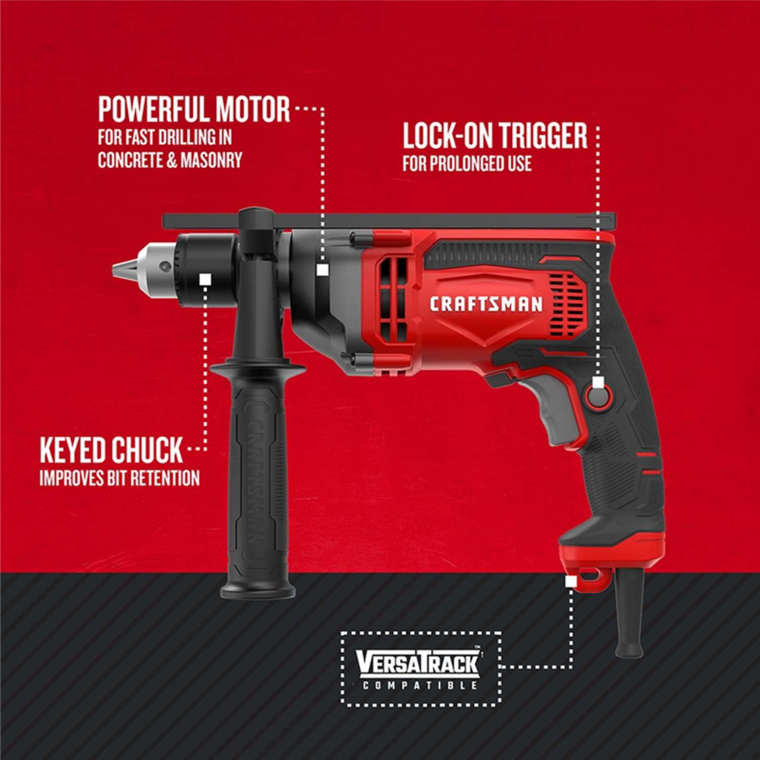 Corded outlet craftsman drill