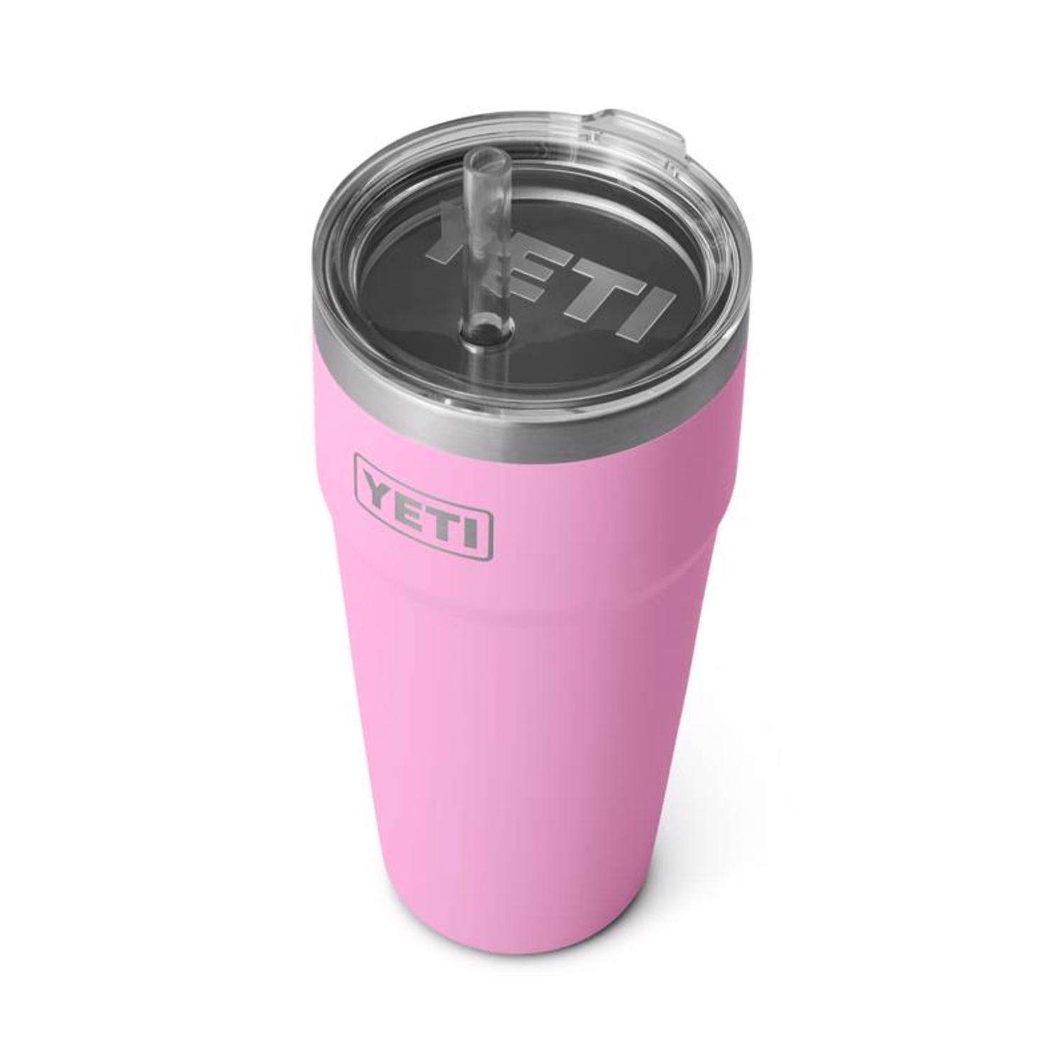 Shops pink yeti cup with straw