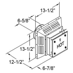 DuraVent DirectVent 4 in. D Aluminum Stove Vent Horizontal Termination Cap