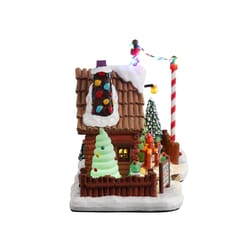 Lemax LED Multicolored Lou's Tree Farm Christmas Village 6 in.