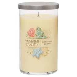 Yankee Candle Signature Yellow Christmas Cookie Scent Pillar Candle 14.25 oz